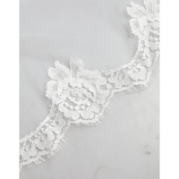 Dolce & Gabbana Women's White Floral Lace Nylon Floor Length Wedding Veil - One Size thumbnail