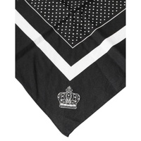Dolce & Gabbana Men's Black Polka Dots Cotton Handkerchief Scarf - One Size thumbnail