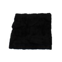 Dolce & Gabbana Black Weasel Fur Hooded Scarf Wrap One Size Women thumbnail