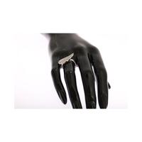 Sterling Silver CZ Crystal Ring 54 EU Women thumbnail