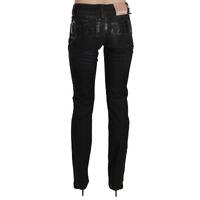 Mid Waist Slim Fit Corduroy Jeans with Logo Details W26 US Women thumbnail