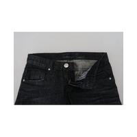 Low Waist Straight Denim Pants with Logo Details W26 US Women thumbnail