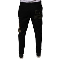 Dolce & Gabbana Men's Black Cotton  Cargo Casual Pants - 52 IT thumbnail