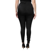 Dolce & Gabbana Women's Black Nylon High Waist Slim Fit Pants - 40 IT thumbnail