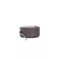 Pompei Donatella Women's Chic Gray Croc-Embossed Crossbody - One Size thumbnail