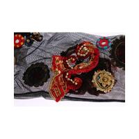 Dolce & Gabbana Black Sequined Crystal Stockings S Women thumbnail