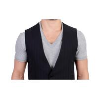 Costume National CNC Black Striped Casual Vest 48 IT Men thumbnail