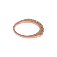 NIALAYA 18K Gold Plated Ring with Clear CZ Crystals 47 EU Women thumbnail