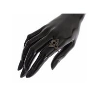 100% Authentic NIALAYA Black Rhodium Ring with CZ Crystals 52 EU Women thumbnail