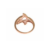 Authentic NIALAYA Pink Gold Plated Ring with Clear CZ 56 EU Women thumbnail