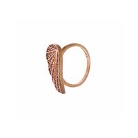 Authentic NIALAYA Ring with Pink Gold Plating and Clear CZ Crystals 50 EU Women thumbnail