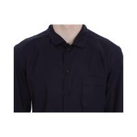 Purple Striped Cotton Nightshirt with Logo Details M Men thumbnail