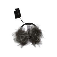 Dolce & Gabbana Crystal Fox Fur Earmuffs One Size Women thumbnail