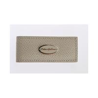 Authentic Dolce & Gabbana Beige Leather Money Bar Clip One Size Men thumbnail