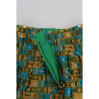Dolce & Gabbana Green Jacquard High Waist Pencil Skirt 40 IT Women thumbnail