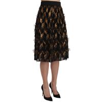Elastic High Waist Skirt with Logo Details 44 IT Women thumbnail