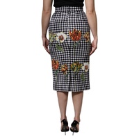 Dolce & Gabbana Women's Multicolor Floral Print High Waist Pencil Cut Skirt - 38 IT thumbnail