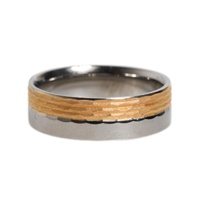 Dolce & Gabbana Men's Gold Silver Tone Real Brass DG Logo Ring - 54 EU thumbnail
