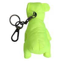 Dolce & Gabbana Men's Green Bear Embroidered Logo Keychain Clasp Keyring - One Size thumbnail