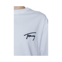Tommy Hilfiger Jeans Men's White Cotton T-Shirt - 46 IT thumbnail