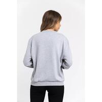 Oversized Maxi Lettering Sweatshirt with Dropped-shoulder Sleeves M Women thumbnail