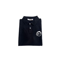Trussardi Beachwear Men's Black Cotton Polo Shirt - M thumbnail