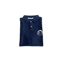 Trussardi Beachwear Men's Blue Cotton Polo Shirt - M thumbnail