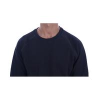 Cotton Crewneck Pullover Sweater with Logo Details S Men thumbnail