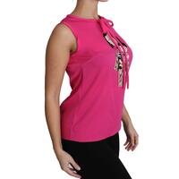 Stunning Dolce & Gabbana Family Silk Tank Top Shirt 40 IT Women thumbnail