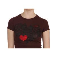 Crew Neck Short Sleeve Blouse with Logo Details 38 IT Women thumbnail