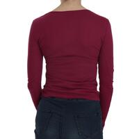 EXTE Fuchsia Crystal Embellished Blouse 42 IT Women thumbnail