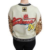 Dolce & Gabbana Crewneck Pullover Sweater with Year of the Pig Motive 40 IT Women thumbnail