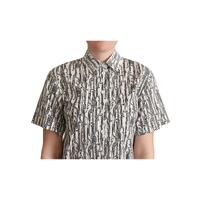 Floral Design Cotton Polo with Collar and Button Placket 44 IT Women thumbnail