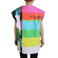 Dolce & Gabbana Sleeveless Blouse with Multicolor TV Print 36 IT Women thumbnail