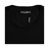 Dolce & Gabbana Men's Black Cotton Round Neck Short Sleeves T-shirt - 54 IT thumbnail