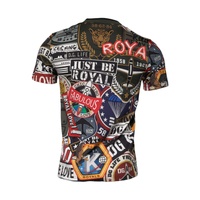 Dolce & Gabbana Men's Multicolor Graphic Print Cotton Crew Neck T-shirt - 50 IT thumbnail