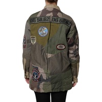 Dolce & Gabbana Women's Military Green Cotton Button Down Jacket - 36 IT thumbnail