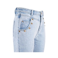 Yes Zee Women's Chic High-Waisted Light Wash Denim - W29 US thumbnail