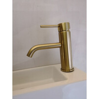 2020 New slim round style basin mount tap low faucet matte black tap mixer spout thumbnail