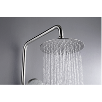 2023 Brushed Nickel Solid Stainless Steel 304 made shower set w diverter 200 mm head sprayer hand held head Suit Outdoor thumbnail
