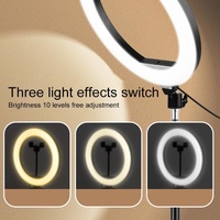 Adjustable 10 Led Fill Light Tripod with Phone Clamp thumbnail