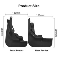 For Ford Focus St Saloon 2018-2020 4Pcs / Set Car Auto Soft Plastic Splash Flaps Fender Guard thumbnail