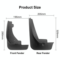 For Toyota Corolla Cross 2020 4Pcs / Set Car Auto Soft Plastic Splash Flaps Fender Guard thumbnail