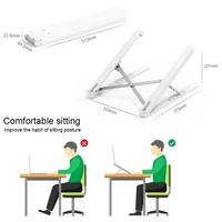 Adjustable Folding Laptop Stand - Portable and Cooling thumbnail