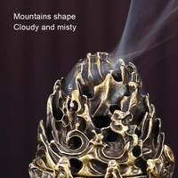 Small Vintage Copper Incense Burner - Bronze Ornament thumbnail