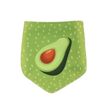 Refreshing Avocado Pet Scarf Three-Layer Thickened Waterproof Saliva Towel - Size Xs thumbnail