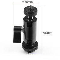 Universal Dual Ballhead Cold Shoe Mount for Action Cameras thumbnail