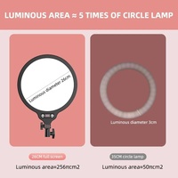 Full-screen Selfie Ring Light Tripod Set for Live Stream - 210cm Height - 55Cm Bracket thumbnail