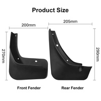 For Mg Zs 2020-2021 4Pcs / Set Car Auto Soft Plastic Splash Flaps Fender Guard thumbnail