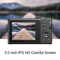 3.0 Hd Children's Digital Camera with 48mp and 3 Screen - Black thumbnail